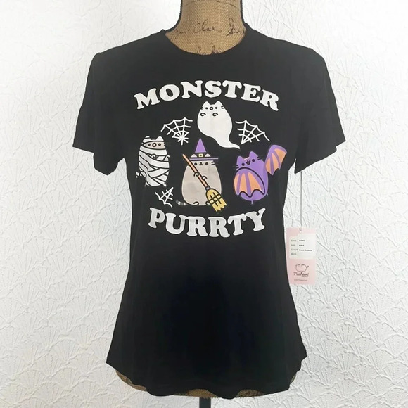 Pusheen Halloween Short Sleeve T-Shirt - Picture 1 of 2